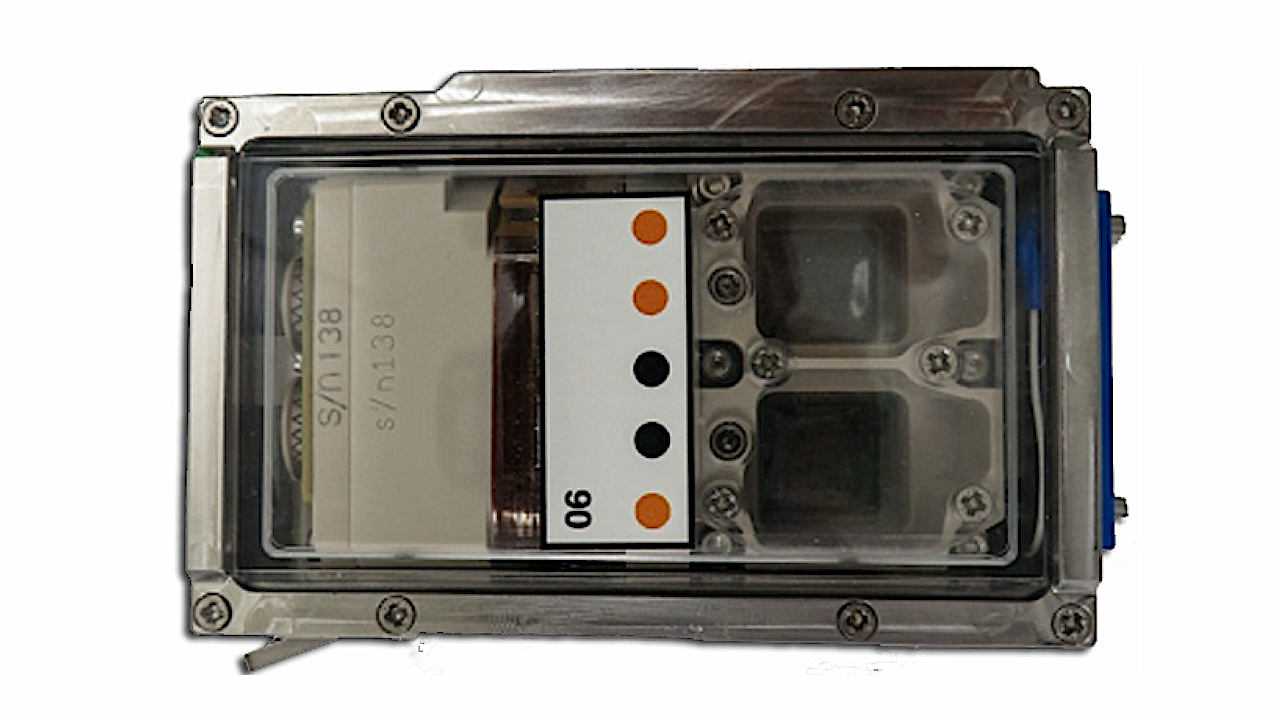 A preflight view of BioAsteroid Experiment Unit where the BioAsteroid investigation is performed integrated into the Experiment Container for the BioAsteroid investigation. Each Experiment Unit has two culture chambers. Credits: ESA