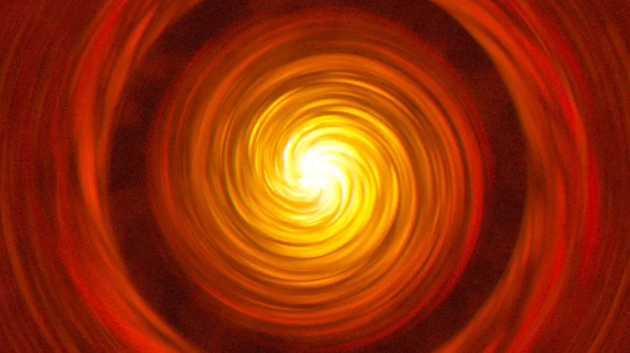 Artist’s Concept: This artist’s concept shows a planet-forming disk around newborn, Sun-like stars