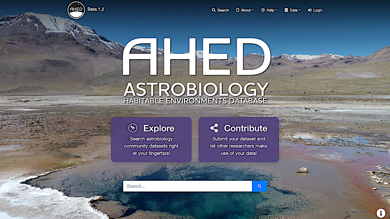 The Astrobiology Habitable Environments Database (AHED)