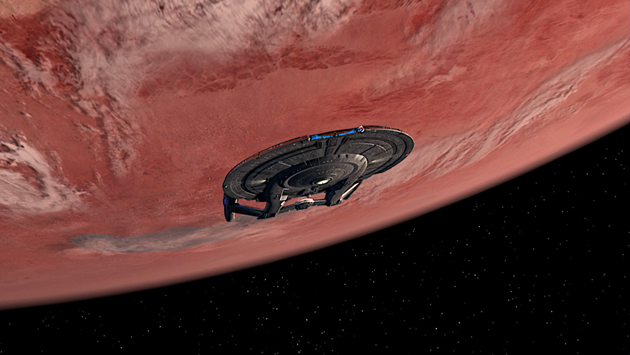 Enterprise NX-01 in orbit around Vulcan #408 "Awakening" - Paramount