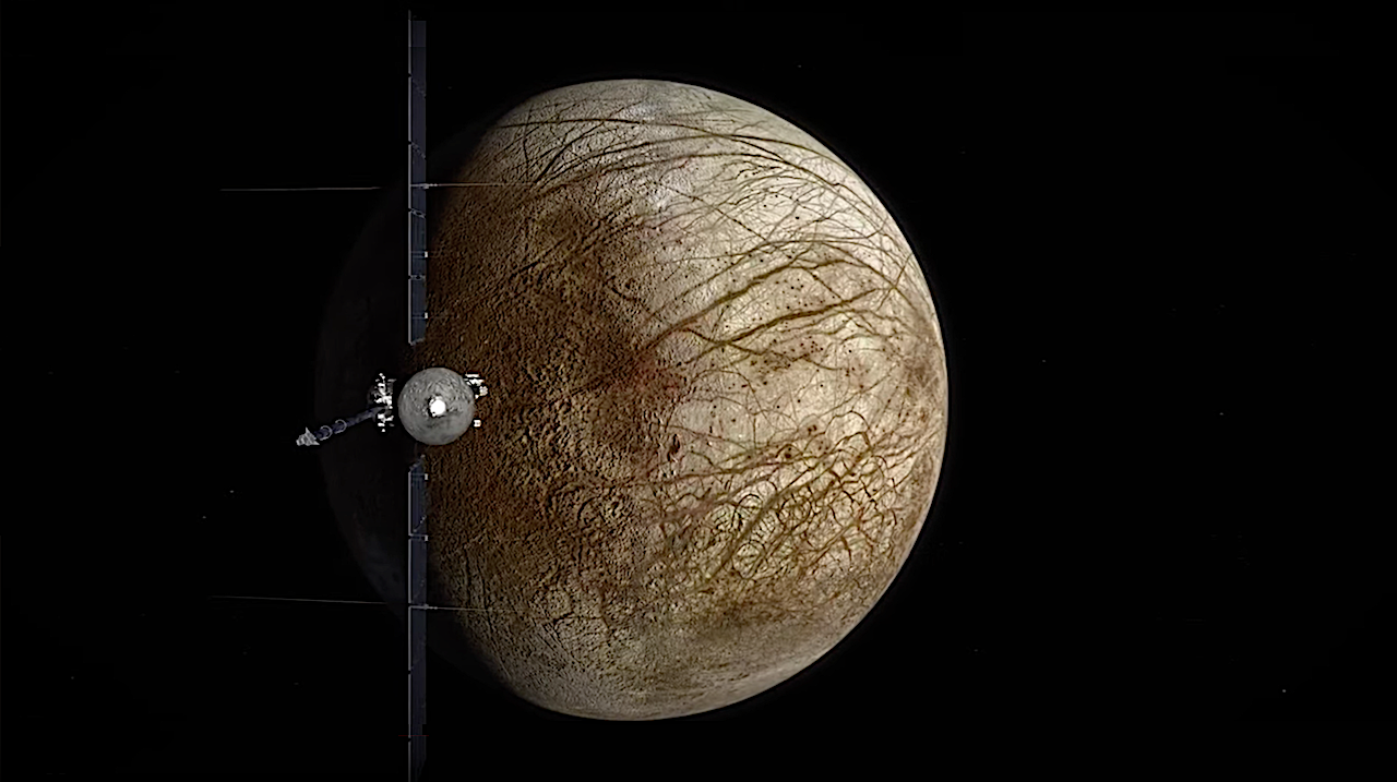 Europa Clipper making a flyby of Europa -- NASA