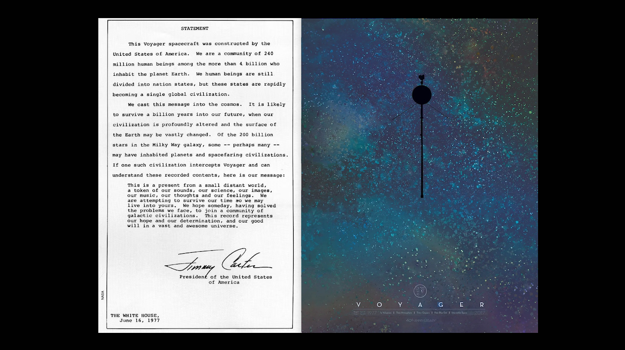Jimmy Carter's Interstellar message - Astrobiology.com