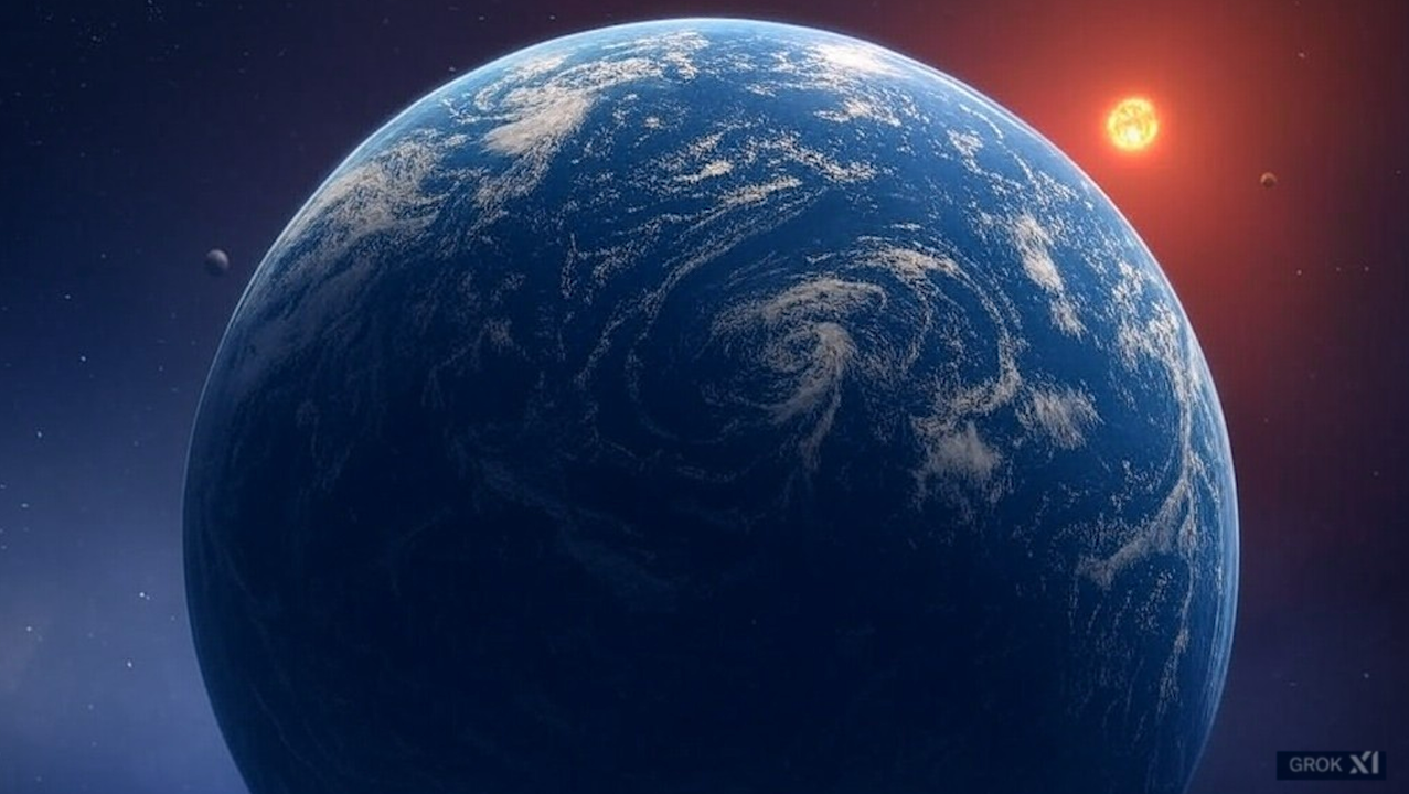 Hycean world K2-18 b -- Grok via Astrobiology.com