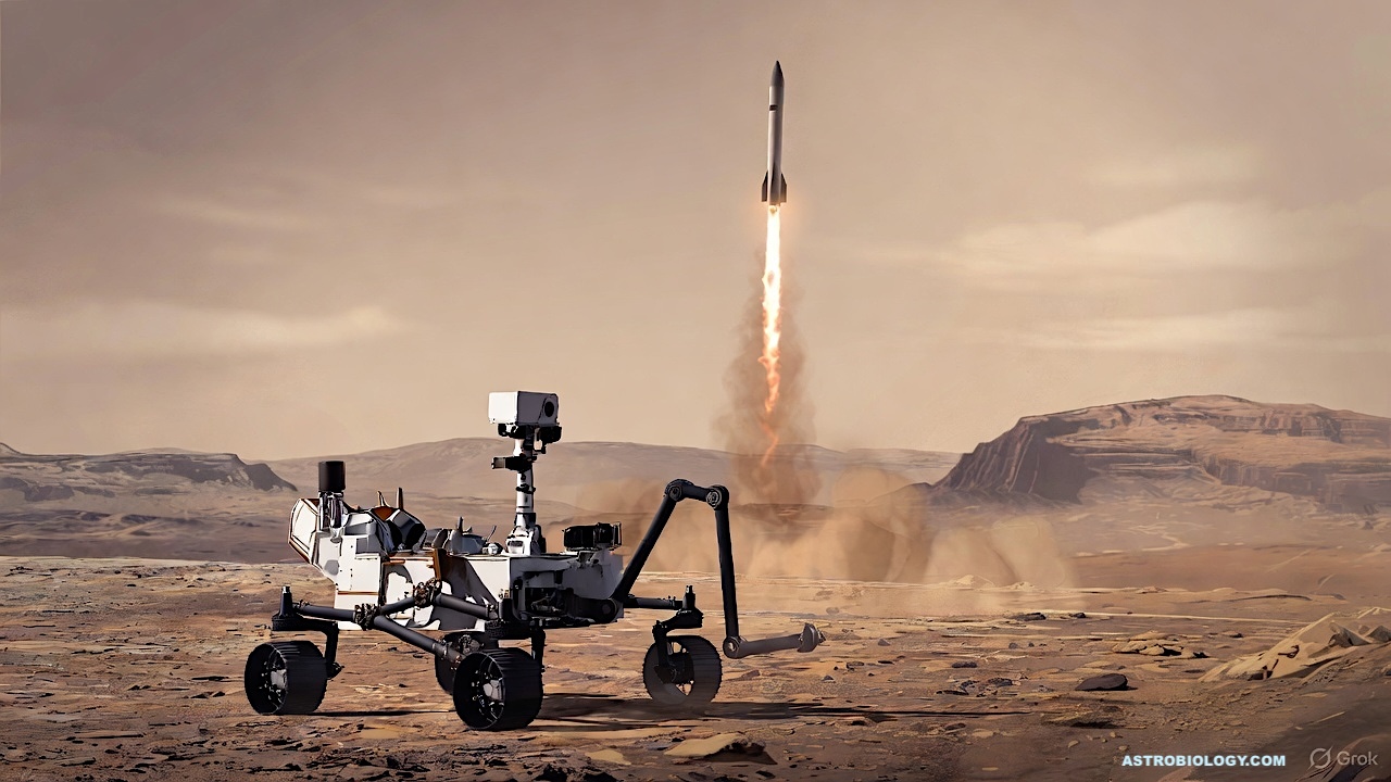 A Mars Sample mission begins its return to Earth -- Grok via Astrobiology.com