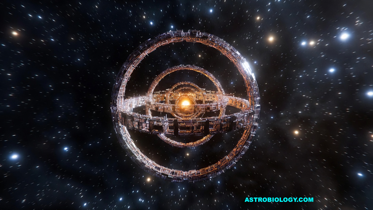 A notional Dyson sphere - Grok via Astrobiology.com