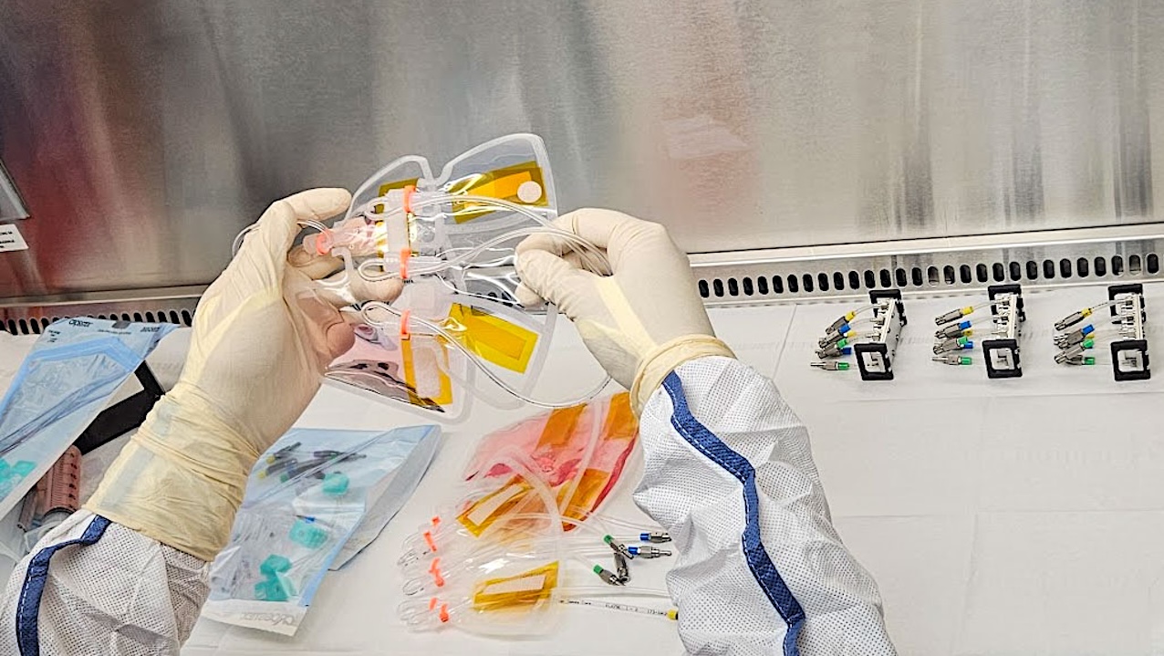 An image shows the culture medium bags during preflight testing as part of the MVP Cell-09. Credit. University of Alabama at Birmingham. Date Created:2026-01-29 Larger image